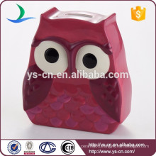 Owl ceramic money bank,coin box,saving jar